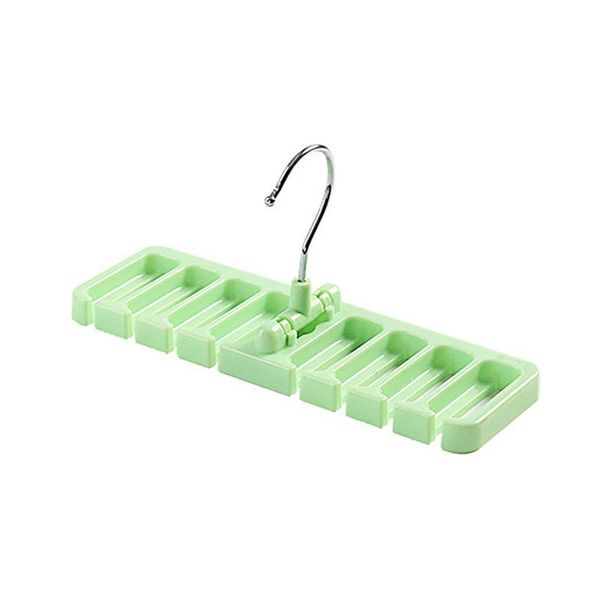 

hangers & racks multifunctional necktie tie anti-slip hanger rack scarf organizer belt holder closet storage (light green)
