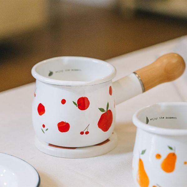 

pans mini household milk pot suitable for ketchup jam porridge acid base resistance