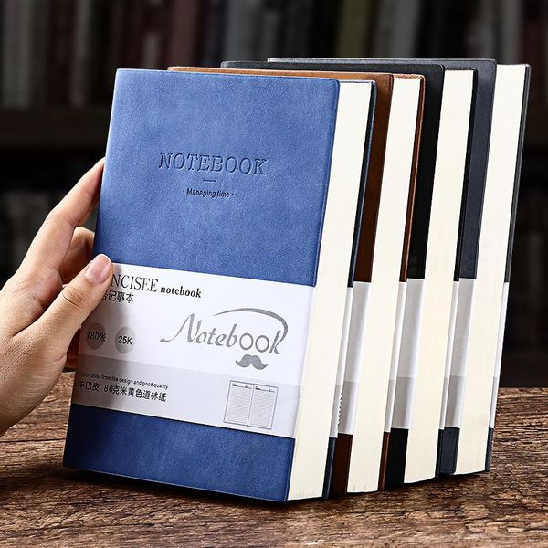 

notepads super thick notepad simple college student postgraduate diary book art a5 big notebook 360 pages, Purple;pink