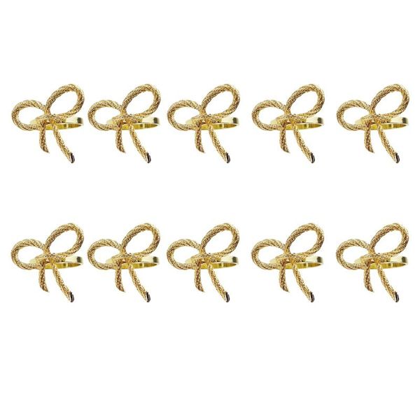 

10pcs/lot simple napkin ring butterfly bow tie buckle el restaurant mouth cloth metal rings