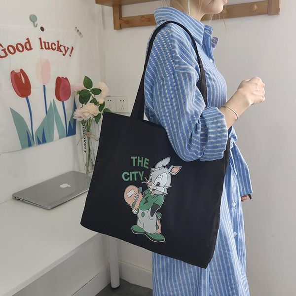 

evening bags girls bag ladies student class canvas handbag women large capacity shopping computer shoulder casual