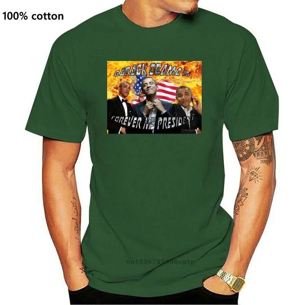 

men's t-shirts barack obama is forever my president t-shirt tee, White;black