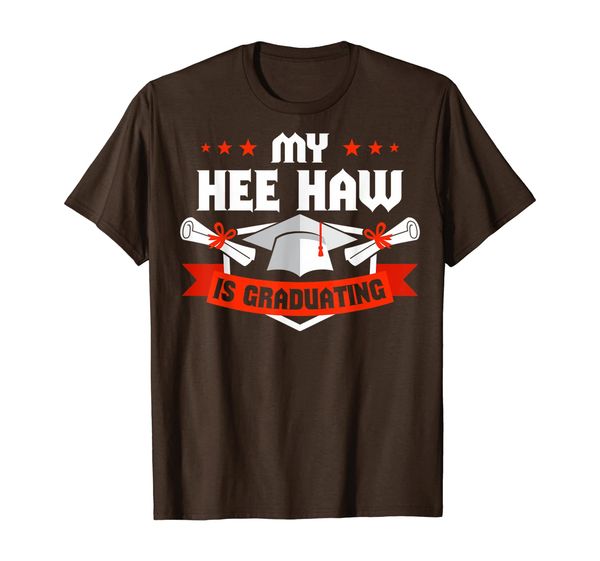 

my hee haw is graduating t-shirt, White;black