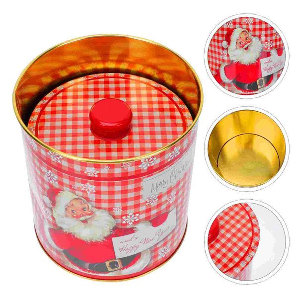 

gift wrap 2pcs christmas storage box household sealed jar candy