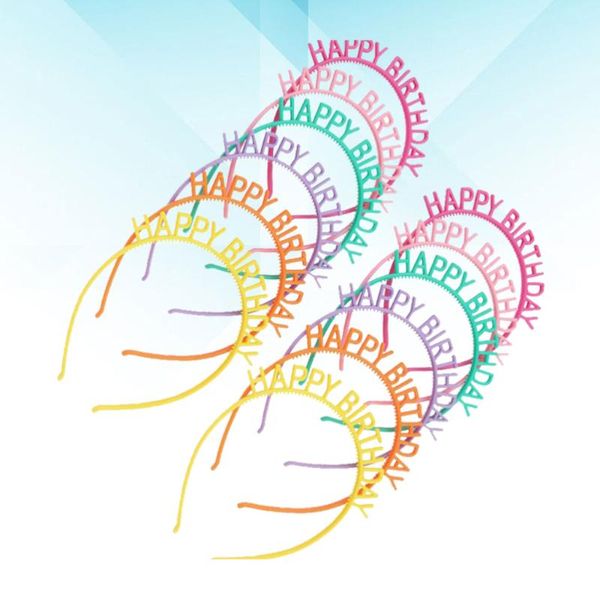 

party hats 12pcs headband kids holiday favors (yellow + purple blue orange plum red)