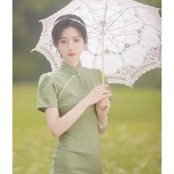 

ethnic clothing 2 color elegant chinese qipao modern cheongsam dress black harajuku blouse traditional robe, Red