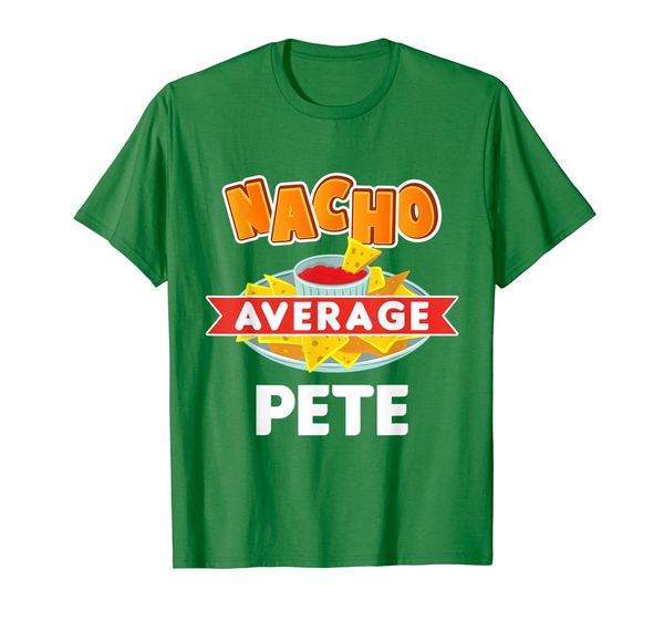 

nacho average pete funny name pun gift t-shirt, White;black