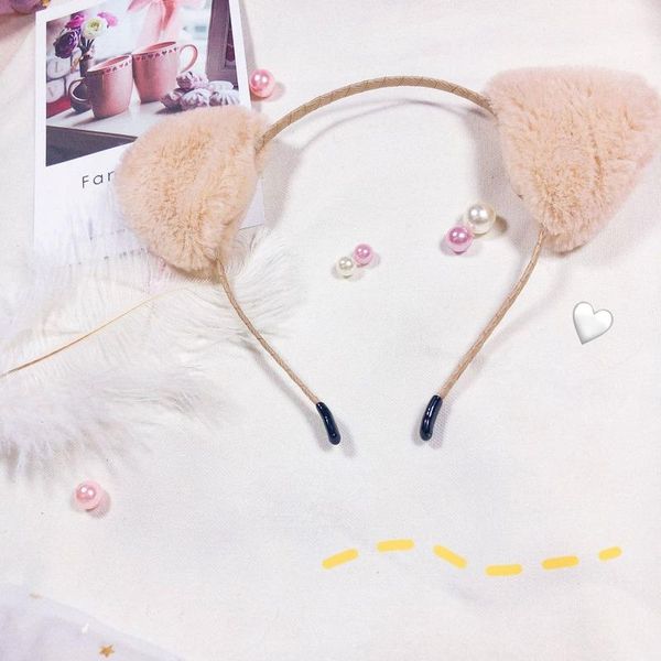 

christmas decorations cat ears headband children cute furry hair accessories autumn and winter ladies triangle headdress