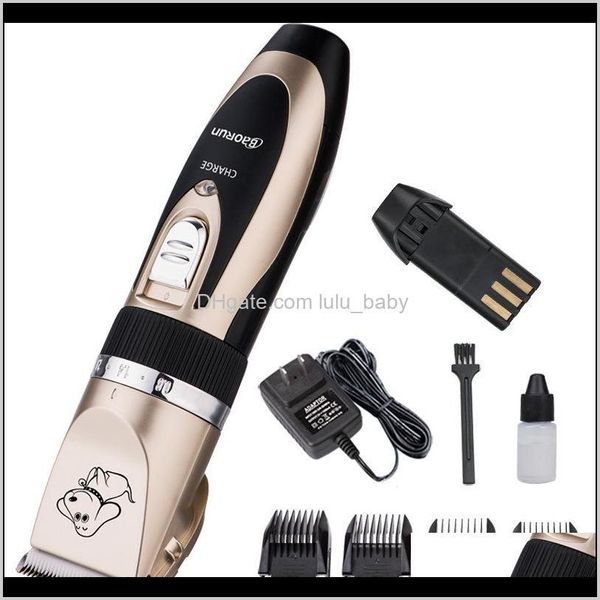 Profissional do cão do cão do animal de estimação Trimmer animal que prepara o cortador da máquina do cortador do gato Shaver Scissor Clipper 110-240V RPTHJ R6BWh