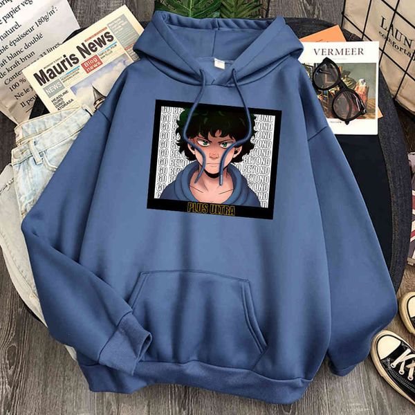 

midoriya izuku academy hero hoodie, fanart printed loose casual wear, winter warm polar lining, hoodie casual wear, Black