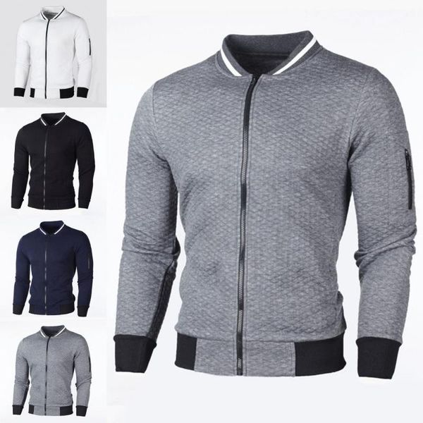 

men's jackets autumn coat stylish easy to wash all match jacket, Black;brown