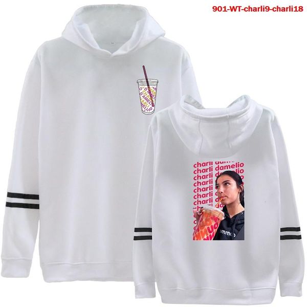 

women's hoodies & sweatshirts winter clothes women charli print harajuku men pullover oversized autumn long sleeves streetwear, Black