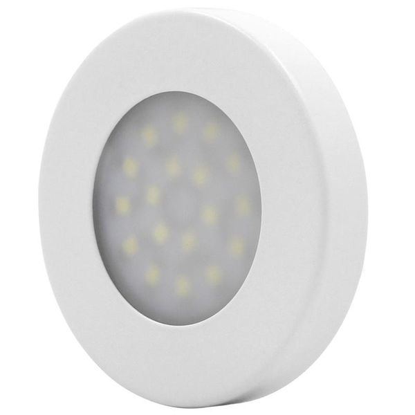 

1pcs ultra thin round led cabinet light smart shape closet with adapter