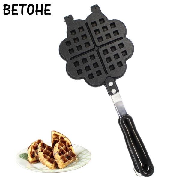 

baking moulds betohe diy heart shape non-stick metal waffle maker mould kitchen cake dish
