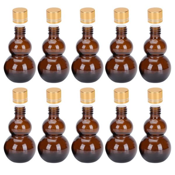 

storage bottles & jars 10pcs small whiskey picnic cucurbit shaped glass