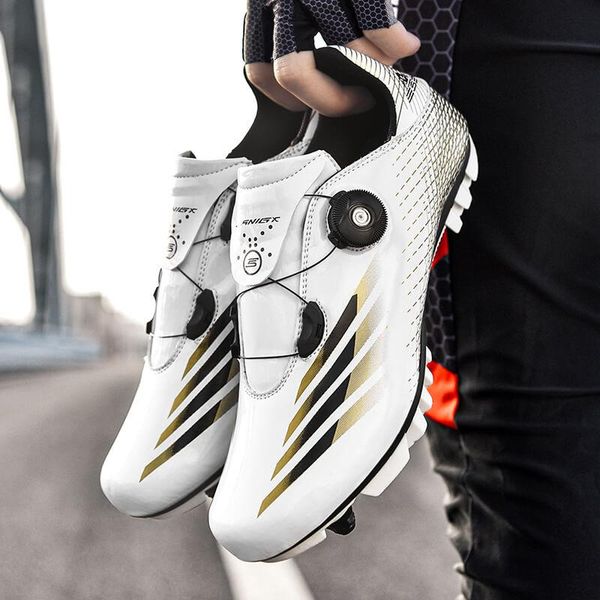 

color-changing lock-leisure riding shoes men and women bicycle mountain bike road car hard camouflage cycling footwear, Black