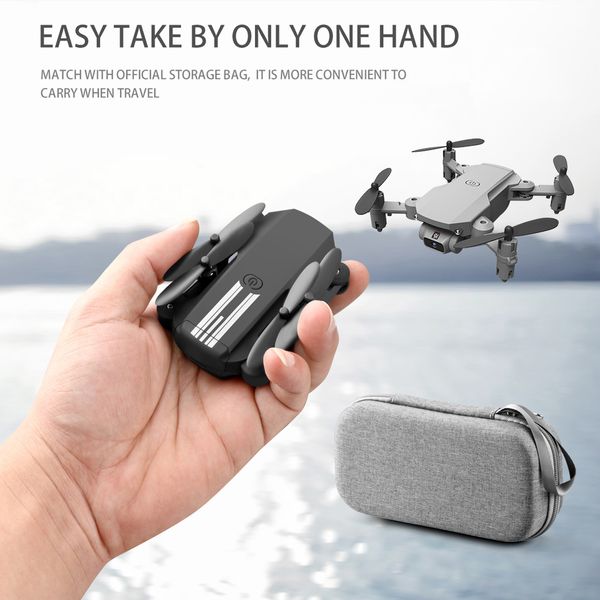 

Portable Mini Drone 4K 1080P HD Camera WiFi Fpv Air Pressure Altitude Hold Foldable Quadcopter RC Dron Kid Toy Gift, Nocamera black nobox