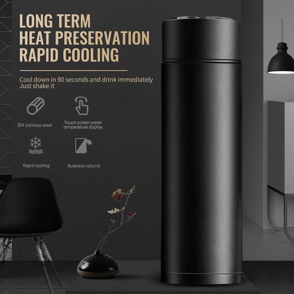 

water bottle 280ml smart keep for eight hours sport with led digital temperature display bottles camping