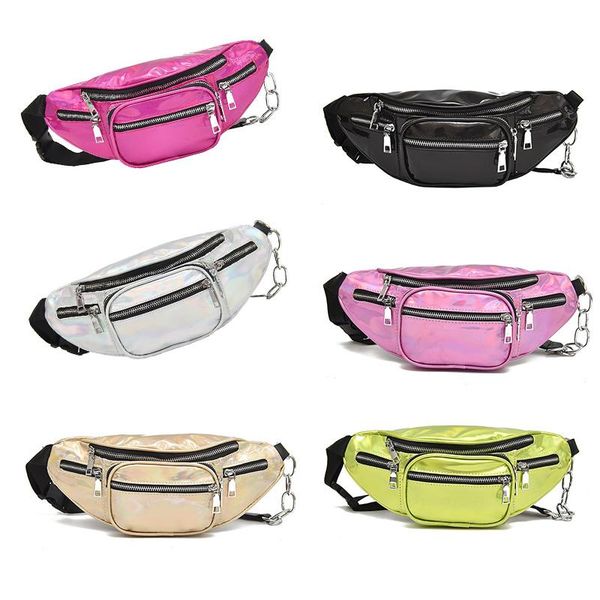 

outdoor bags fashion ladies multi function portable chain slash waist bag