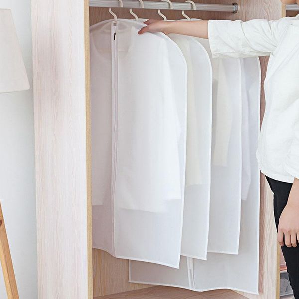 

clothing & wardrobe storage transparent three-dimensional hanging clothes bag coat moisture-proof cover dust