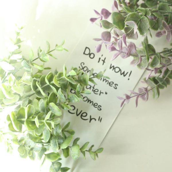 

artificial eucalyptus leaves plastic plant branches fake home wedding decoration christmas party decor faux foliage decorative flowers & wre
