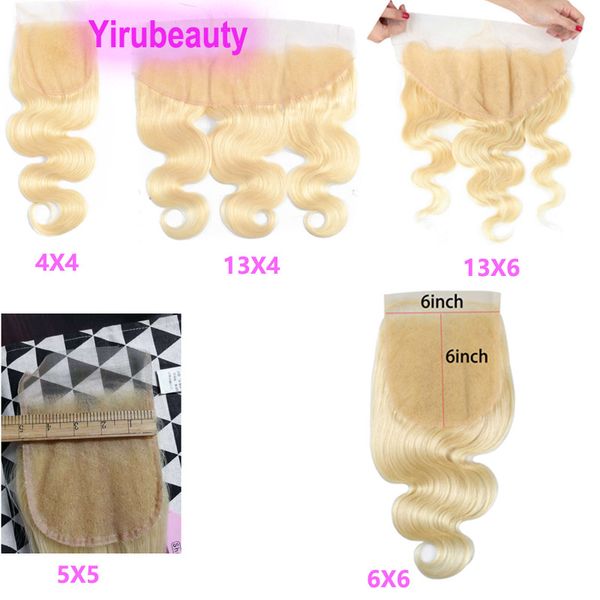 

613# body wave 5x5 lace closure 13x4 6x6 thirteen by six frontal brazilian human hair yirubeauty 12-22inch part, Black;brown