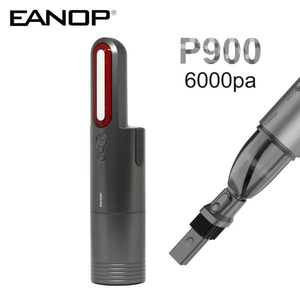 

vacuum cleaner eanop p900 portable wireless car handbar auto vaccum 6000pa suction for home office cleaning