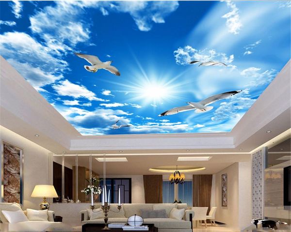

wallpapers wallpaper for kitchen hd digital printing moisture-proof wall paper with beautiful blue sky decorating the zenith
