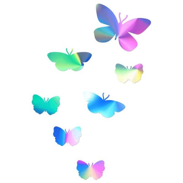 

wall stickers infrared decal reflective colorful butterfly sticker window for home room party desk decoration