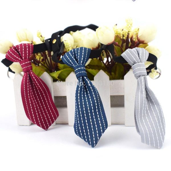 

12pcs/lot adjustable pet dog collar tie small dogs cats neckwear scarf puppy necktie necklace accessories collars & leashes