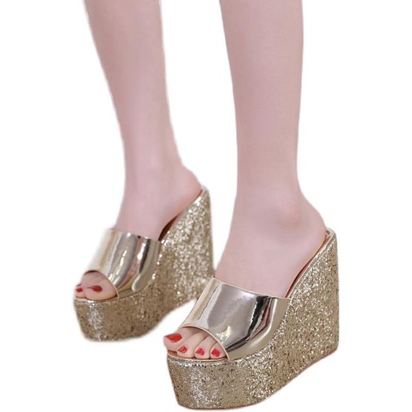 

sandals summen wedge heel platform women shoes, Black