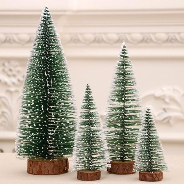 

christmas decorations mini tree pine diy for home table navidad xmas ornaments year decor kids gift