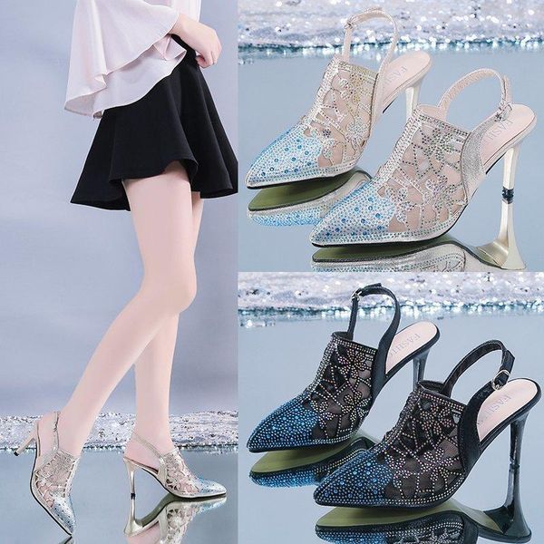 

thin high heels lace black gold womens shoes for women 2021 pumps chaussure femme women's platform sandals shoe zapatos mujer dress