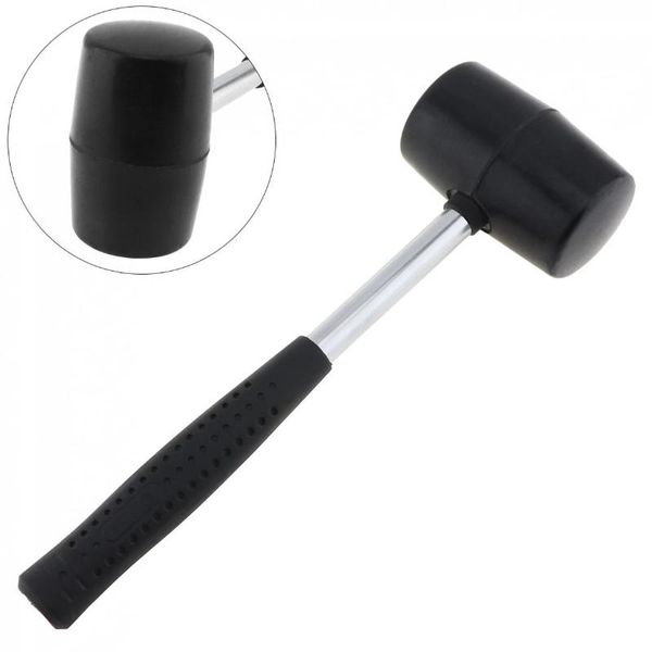

hand tools non-elastic bla rubber hammer resit to tapping tile with round head and non-slip handle diy