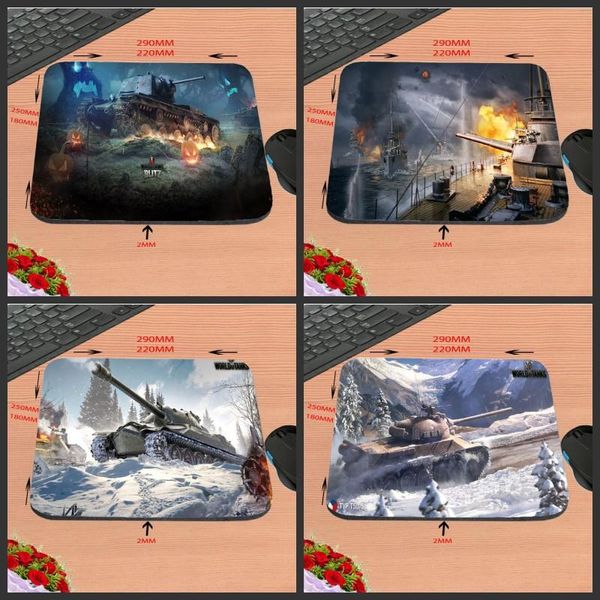 

mouse pads & wrist rests tank of world s arrival customized rubber gaming pad computer notebook non-slip mousepad 18*22/25*20/29*25*2cm
