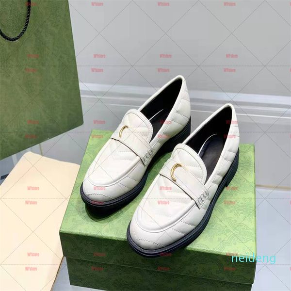 I colori del 2022 si combinano Mocassino da donna Scarpe eleganti Mezza trascinata Combinazione di colori classica in bianco e nero Limite del 100° anniversario Taglia 35-40