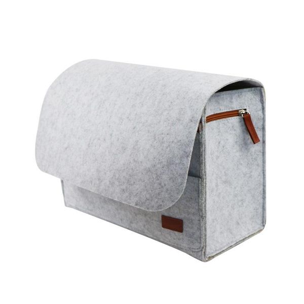 

hanging baskets felt multifunction bed skirt storage pocket bedside sofa holder organizer box phone remote controll bag pockets