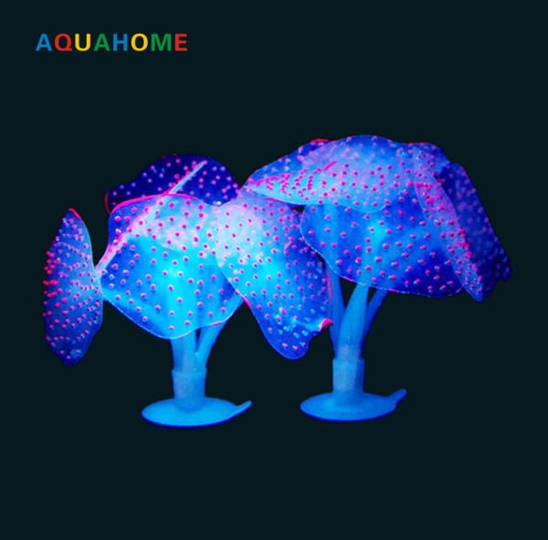 

decorations aquarium fluorescent simulation coral sucker 5 colors height 10cm
