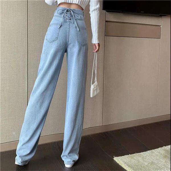 

women's jeans cool woman autumn trousers sollid femme fashion hip hop y2k punk funny harajuku female japan pant forgirls, Blue