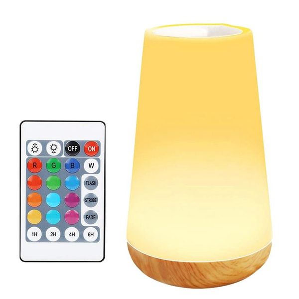 

mats & pads night light contact lamp usb led colorful portable bedside rgb lamps with remote control for babyroom bedroom office