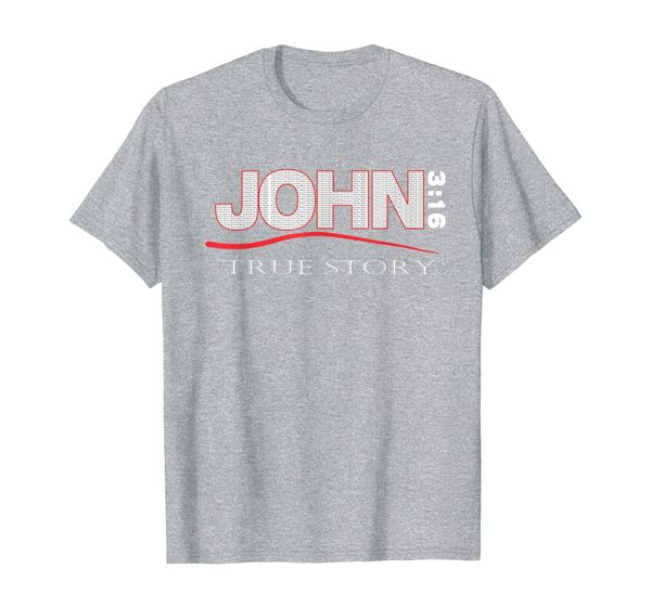 

john 3:16 true story christian scripture bible verse gift t-shirt, White;black