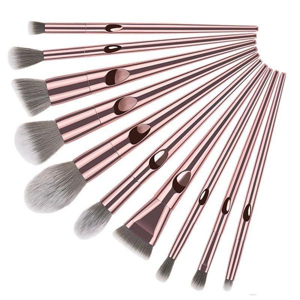 

makeup brushes 10pcs set loose powder blush cosmetics eyeshadow women beauty glitter make up brush tools