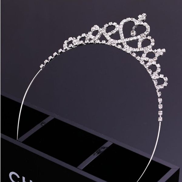 Новый дизайн красивые блестящие хрустальные наушники Bridal Tiara партии Pageant посеребренная корона для волос свадебные свадебные аксессуары