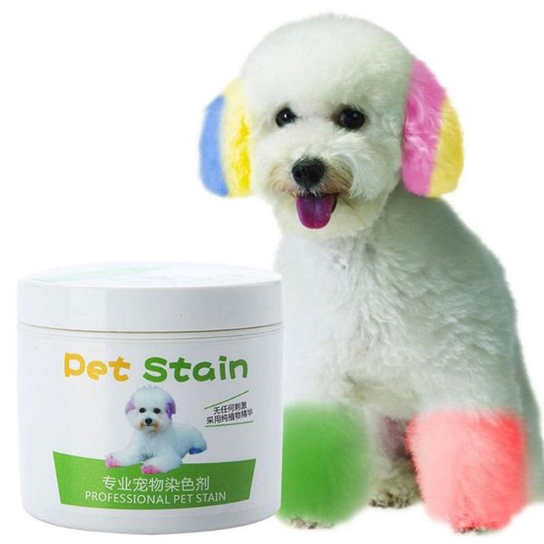 

dog apparel 1pc 100ml professional pet stain anti allergic cat hair dye cream coloring agent pets supplies