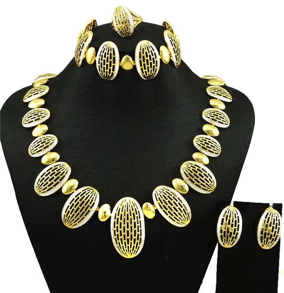 

earrings & necklace dubai gold jewelry women fashion fine sets 24k, Silver
