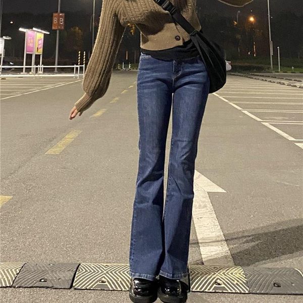 

women's jeans hyhy slim skinny long pencil women all match trousers elastic high waist denim pants mom washed boyfriend, Blue