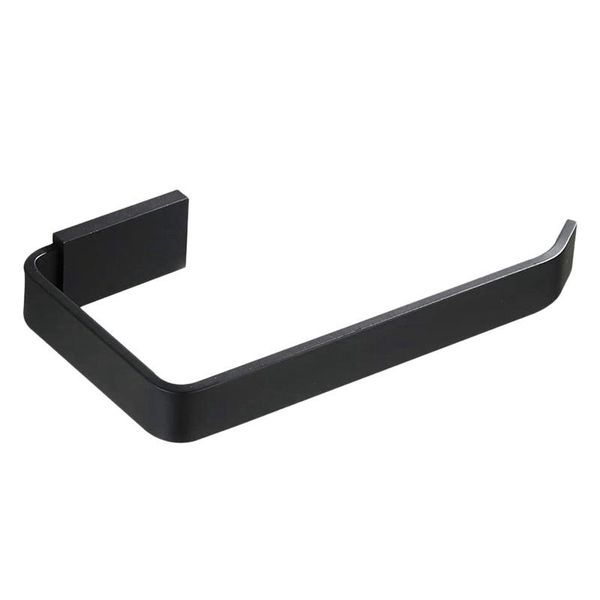 

bathroom towel rack perforated ring hand hanging small rack-black -15cm racks
