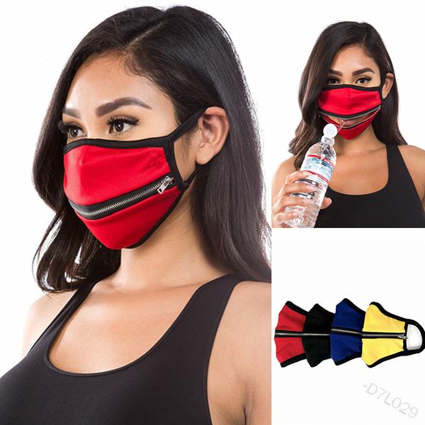 

2021 new dust mask with zipper creative fashion ear hanging mask