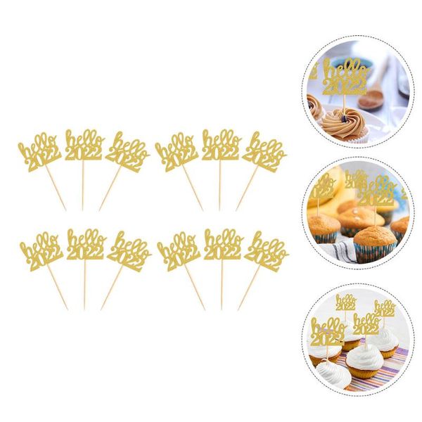 

other festive & party supplies 24pcs year cake er simple dessert decor insert cards