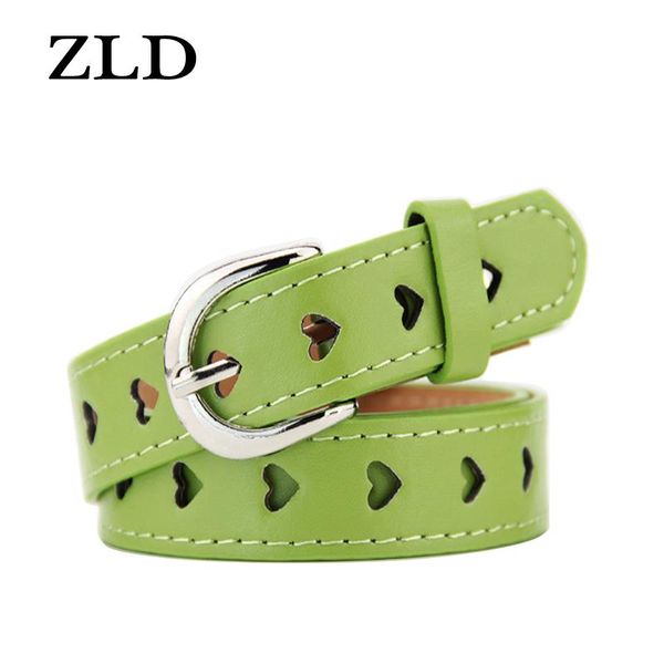 

women's casual pin belt ladies pu leather candy color peach heart fashion accessories luxury design thin belts, Black;brown